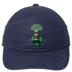 Deny Defend Depose Green Pixelated Hero 7-Panel Snapback Hat