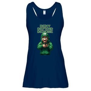 Deny Defend Depose Green Pixelated Hero Ladies Essential Flowy Tank