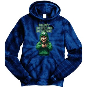 Deny Defend Depose Green Pixelated Hero Tie Dye Hoodie