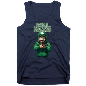 Deny Defend Depose Green Pixelated Hero Tank Top