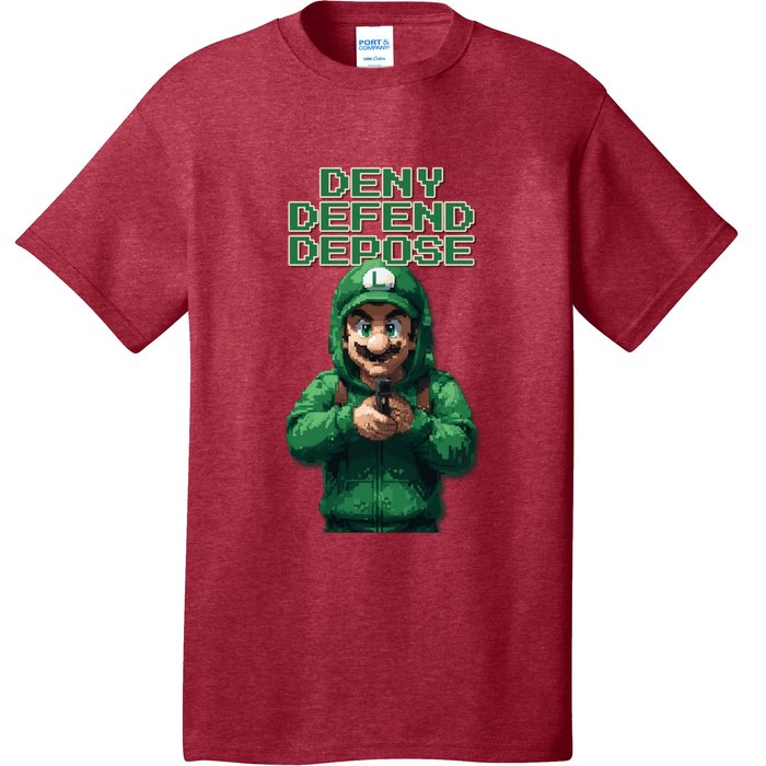 Deny Defend Depose Green Pixelated Hero T-Shirt