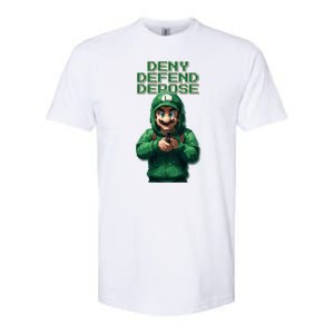 Deny Defend Depose Green Pixelated Hero Softstyle CVC T-Shirt