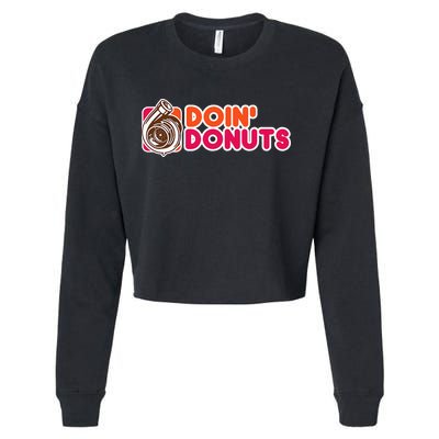 Doin Donuts Cropped Pullover Crew
