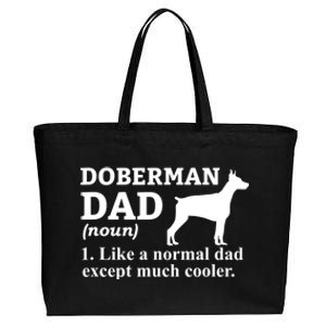 Doberman Dad Doberman Pinscher Dog Cotton Canvas Jumbo Tote