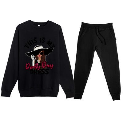 Derby Day Dresses This Is My Derby Day Dress Premium Crewneck Sweatsuit Set