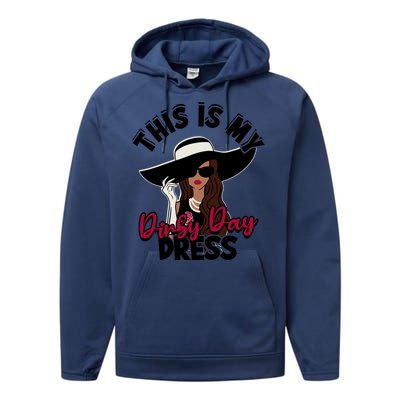 Derby Day Dresses This Is My Derby Day Dress Performance Fleece Hoodie