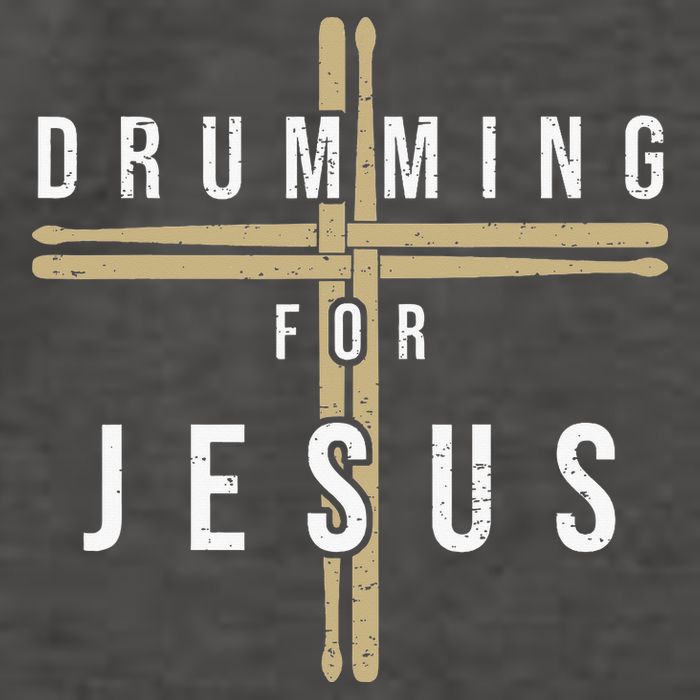 Drummer Drumming Drums Percussion I Jesus Christian Church Vector Backpack