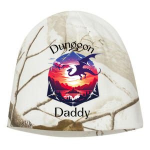 Dungeon Daddy Design For Ttrpg Lovers Kati - Camo Knit Beanie