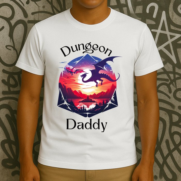 Dungeon Daddy Design For Ttrpg Lovers T-Shirt