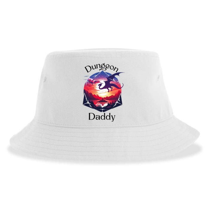 Dungeon Daddy Design For Ttrpg Lovers Sustainable Bucket Hat