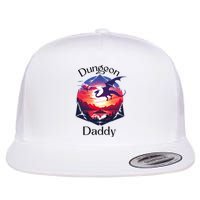 Dungeon Daddy Design For Ttrpg Lovers Flat Bill Trucker Hat