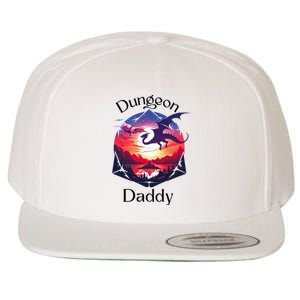 Dungeon Daddy Design For Ttrpg Lovers Wool Snapback Cap