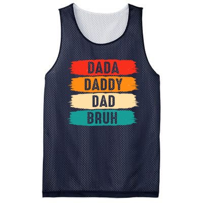 Dada Daddy Dad Bruh Mesh Reversible Basketball Jersey Tank