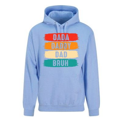 Dada Daddy Dad Bruh Unisex Surf Hoodie