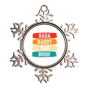 Dada Daddy Dad Bruh Metallic Star Ornament