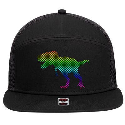 Dot Day Dinosaur TRex 7 Panel Mesh Trucker Snapback Hat