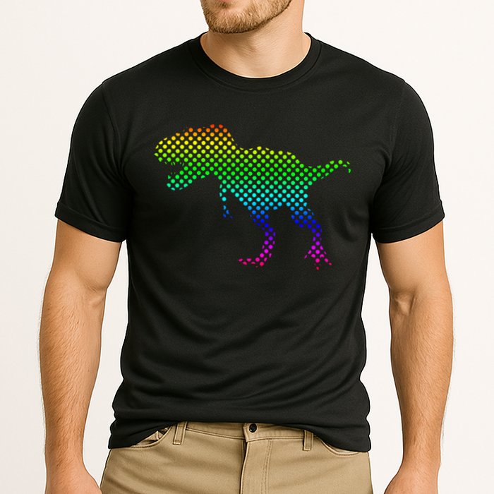Dot Day Dinosaur TRex Cooling Performance Crew T-Shirt