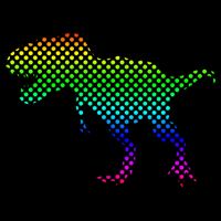 Dot Day Dinosaur TRex 7-Panel Snapback Hat
