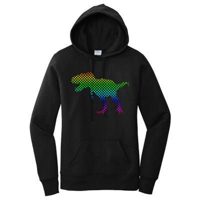 Dot Day Dinosaur TRex Women's Pullover Hoodie