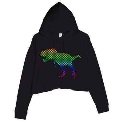 Dot Day Dinosaur TRex Crop Fleece Hoodie