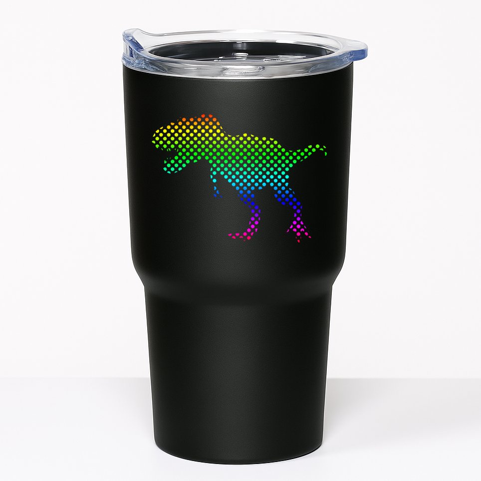 Dot Day Dinosaur TRex Tumbler