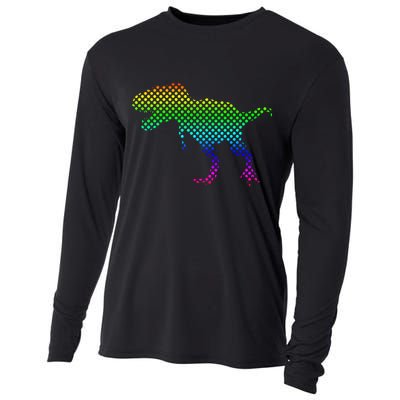Dot Day Dinosaur TRex Cooling Performance Long Sleeve Crew