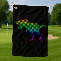Dot Day Dinosaur TRex Golf Towel