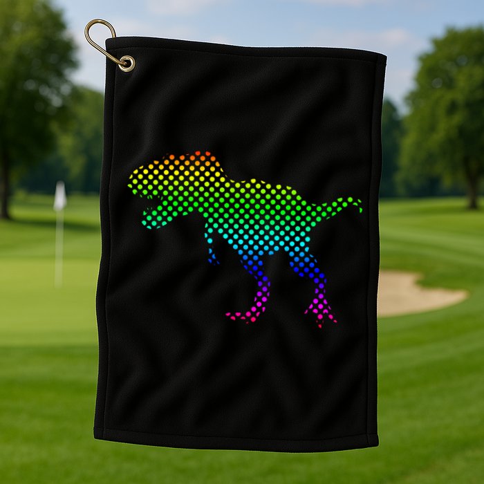 Dot Day Dinosaur TRex Golf Towel