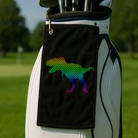 Dot Day Dinosaur TRex Golf Towel