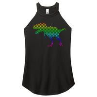 Dot Day Dinosaur TRex Women’s Perfect Tri Rocker Tank