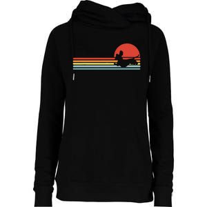 Dachshund dachshund dog silhouette retro gift Womens Funnel Neck Pullover Hood