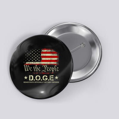 Doge D.O.G.E. Department Of Government Efficiency Trump 2025 Button