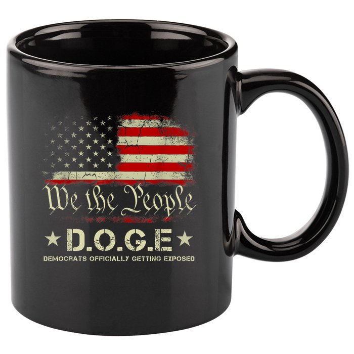 Doge D.O.G.E. Department Of Government Efficiency Trump 2025 11oz C Handle Ceramic Mug