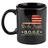 Doge D.O.G.E. Department Of Government Efficiency Trump 2025 11oz C Handle Ceramic Mug