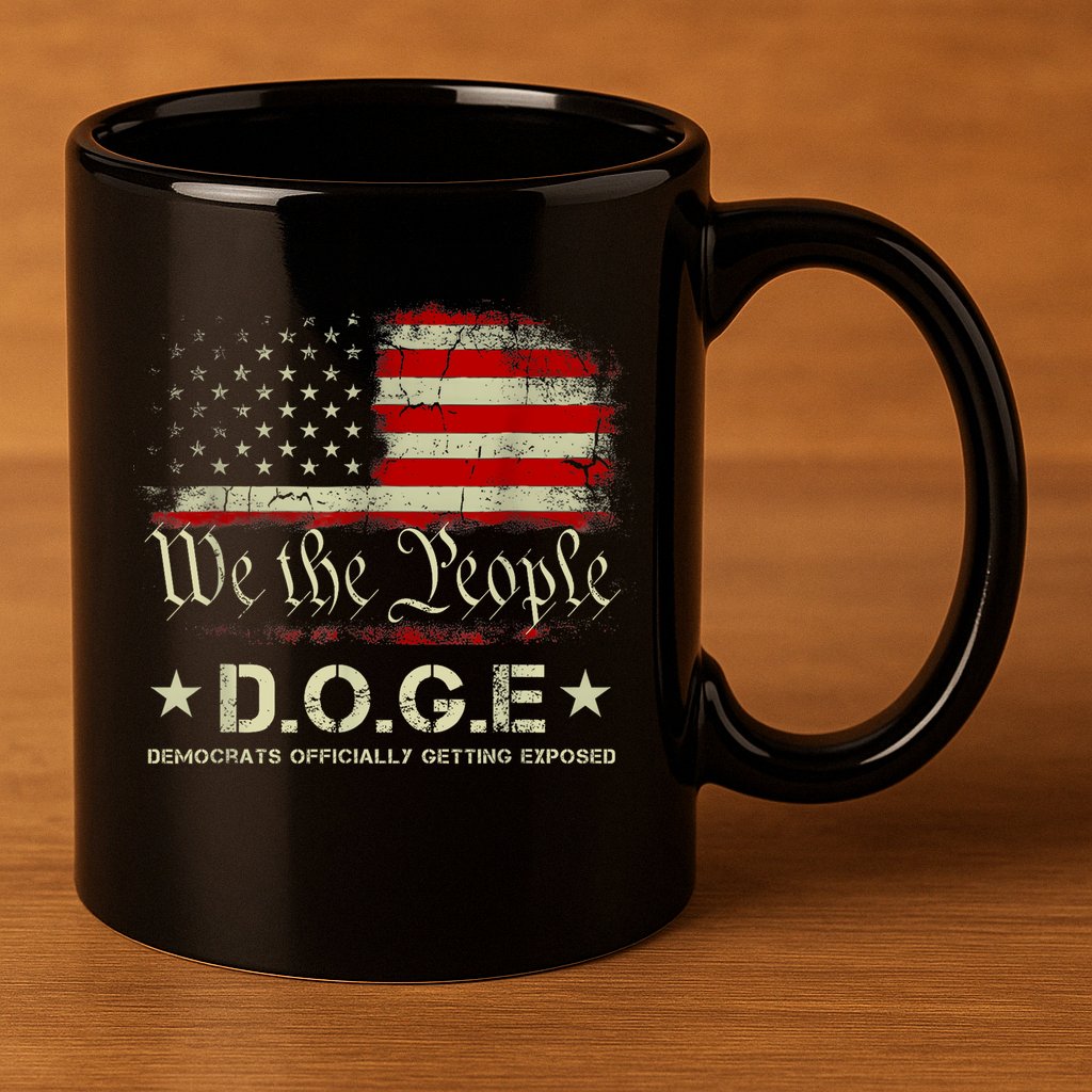 Doge D.O.G.E. Department Of Government Efficiency Trump 2025 11oz C Handle Ceramic Mug