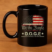 Doge D.O.G.E. Department Of Government Efficiency Trump 2025 11oz C Handle Ceramic Mug