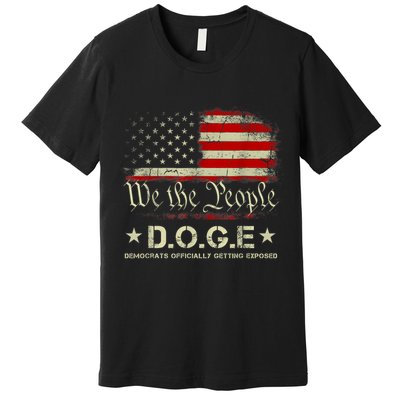 Doge D.O.G.E. Department Of Government Efficiency Trump 2025 Premium T-Shirt