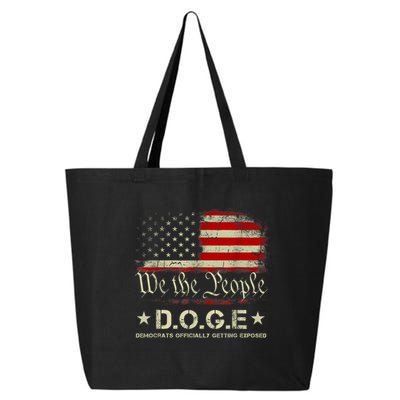 Doge D.O.G.E. Department Of Government Efficiency Trump 2025 25L Jumbo Tote