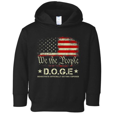 Doge D.O.G.E. Department Of Government Efficiency Trump 2025 Toddler Hoodie