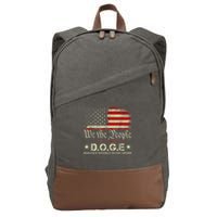 Doge D.O.G.E. Department Of Government Efficiency Trump 2025 Cotton Canvas Backpack