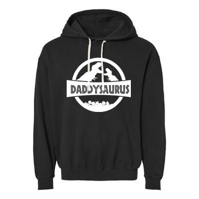 Daddy Dinosaur Daddysaurus Garment-Dyed Fleece Hoodie