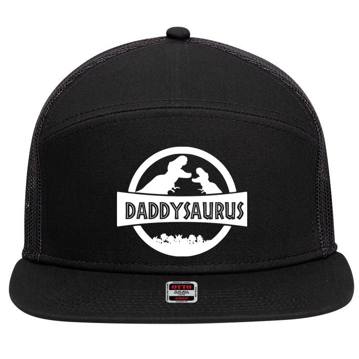 Daddy Dinosaur Daddysaurus 7 Panel Mesh Trucker Snapback Hat