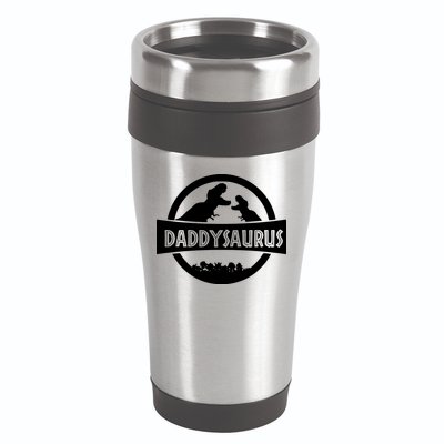 Daddy Dinosaur Daddysaurus 16oz Travel Tumbler