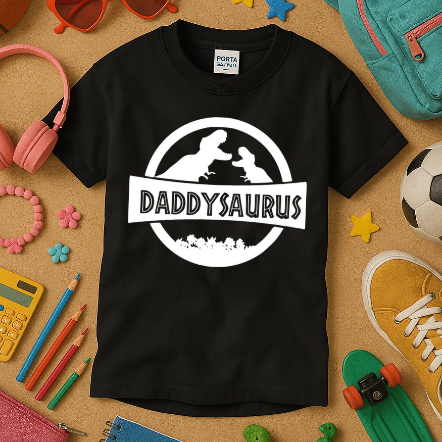 Daddy Dinosaur Daddysaurus Kids T-Shirt