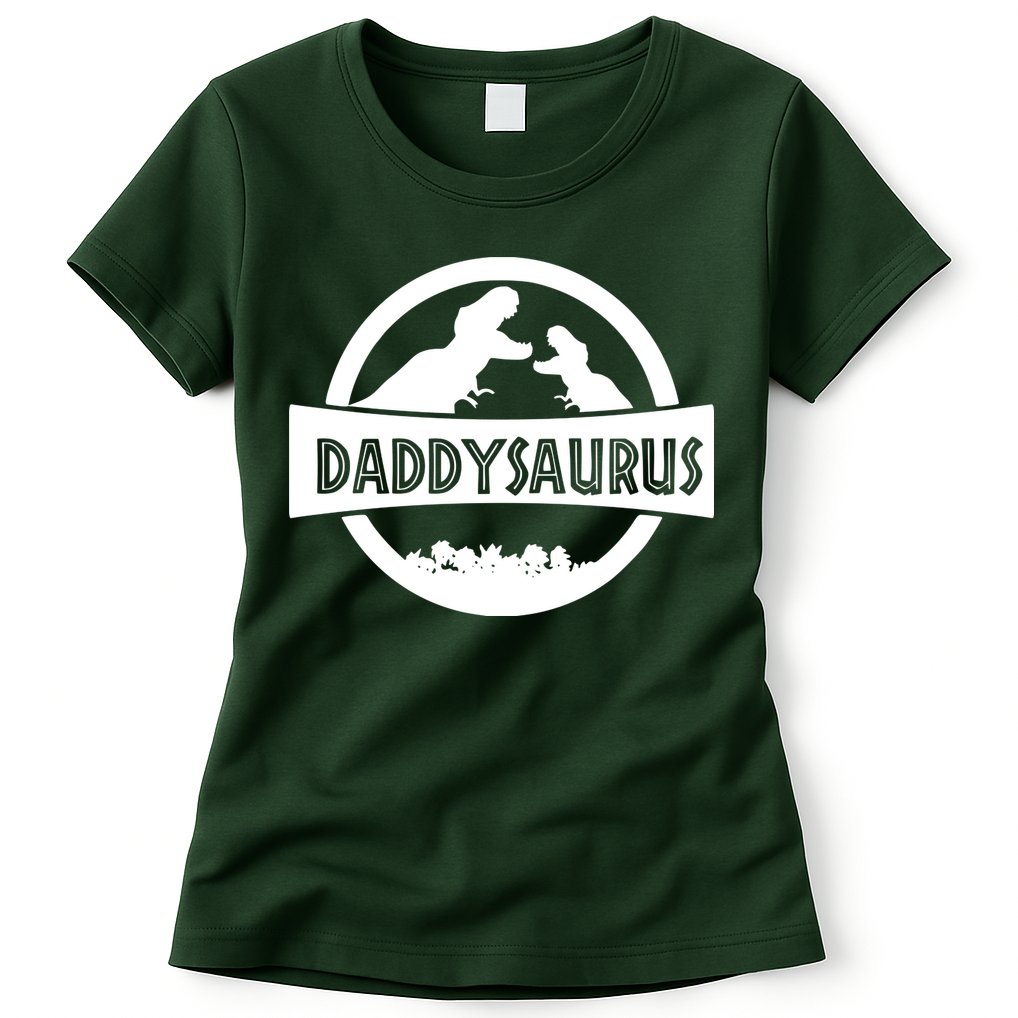 Daddy Dinosaur Daddysaurus Womens T-Shirt