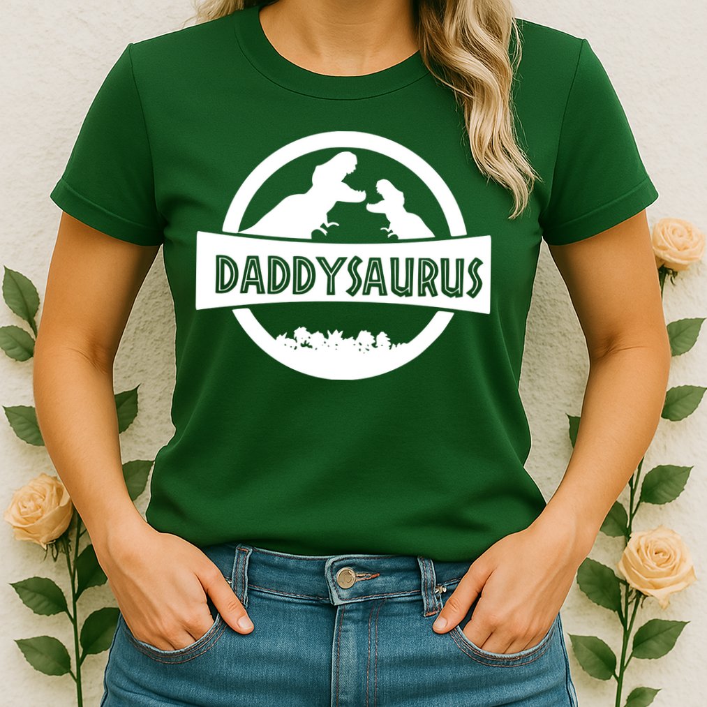 Daddy Dinosaur Daddysaurus Womens T-Shirt