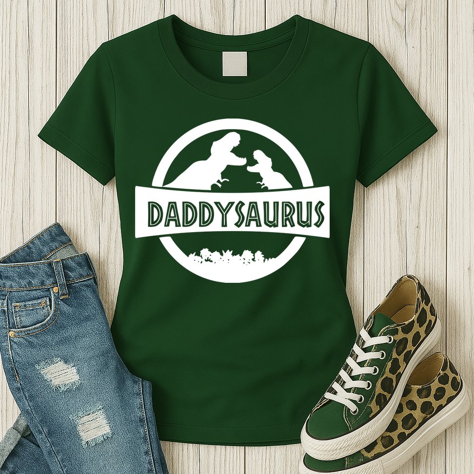 Daddy Dinosaur Daddysaurus Womens T-Shirt