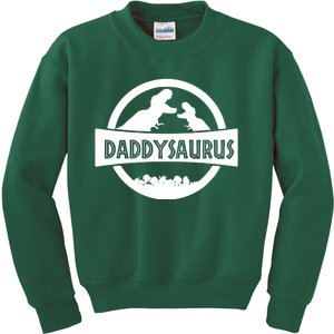 Daddy Dinosaur Daddysaurus Kids Sweatshirt