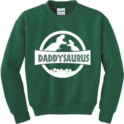 Daddy Dinosaur Daddysaurus Kids Sweatshirt