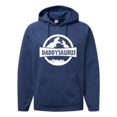 Daddy Dinosaur Daddysaurus Performance Fleece Hoodie